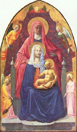  Madonna and Child, Saint Anne and the Angels